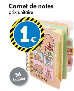 TEDi Carnet de notes offre