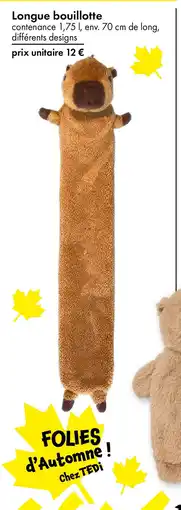 TEDi Longue bouillotte offre
