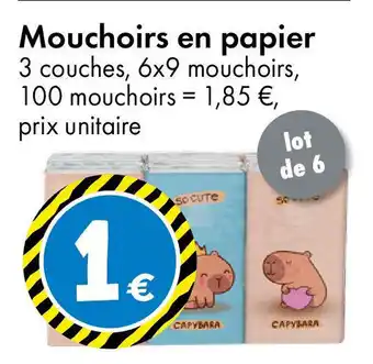 TEDi Mouchoirs en papier offre