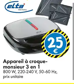 TEDi ELTA Appareil à croque- monsieur 3 en Germany offre