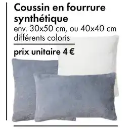 TEDi Coussin en fourrure synthétique offre