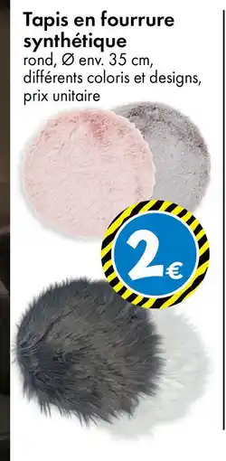 TEDi Tapis en fourrure synthétiqu offre