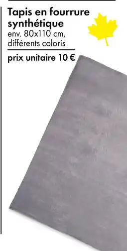 TEDi Tapis en fourrure synthétique offre