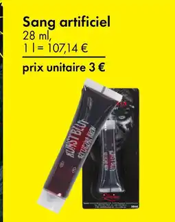 TEDi Sang artificiel offre