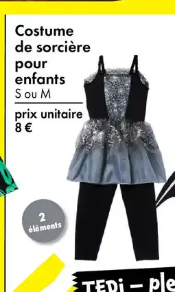 TEDi Costume de sorcière pour enfants offre
