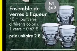 TEDi Ensemble de verres à liqueur offre