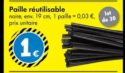 TEDi Paille réutilisable offre