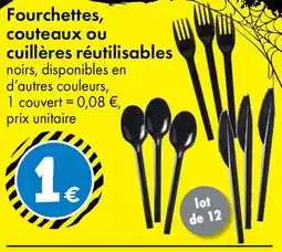 TEDi Fourchettes, couteaux oU cuillères réutilisables offre