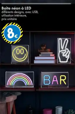 TEDi Boîte néon à LED offre