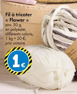TEDi Fil à tricoter Flower offre