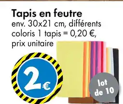 TEDi Tapis en feutre offre