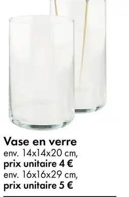 TEDi Vase en verre offre