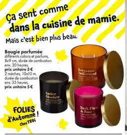 TEDi Bougie parfumée offre