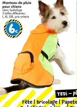 TEDi Manteau de pluie pour chiens offre