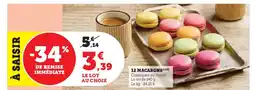 Super U 12 macarons offre
