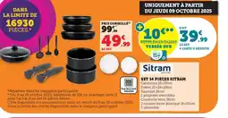 Super U SITRAM Set 14 pieces offre