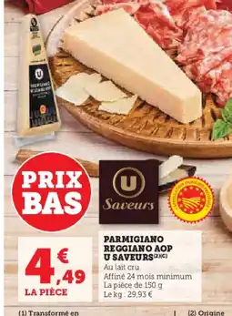 U Express Parmigiano reggiano aop u saveurs offre