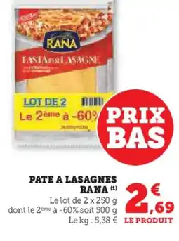 U Express RANA Pate a lasagnes offre