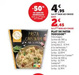 U Express YOUCOOK Plat de pates offre