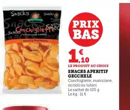 U Express GECCHELE Snacks aperitif offre