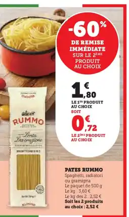 U Express RUMMO Pates offre