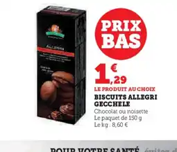 U Express Biscuits allegri gecchele offre
