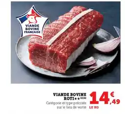 U Express Viande bovine roti offre
