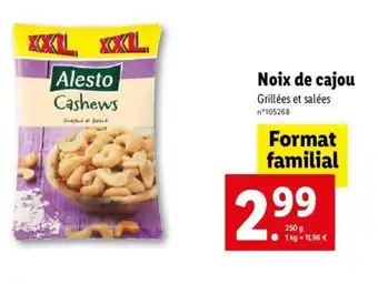 Lidl Noix de cajou offre