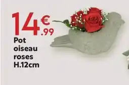 Maxi Bazar Pot oiseau roses offre