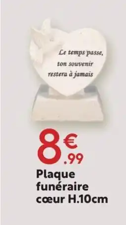 Maxi Bazar Plaque funéraire cœur offre