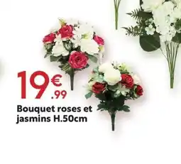 Maxi Bazar Bouquet roses et jasmins offre