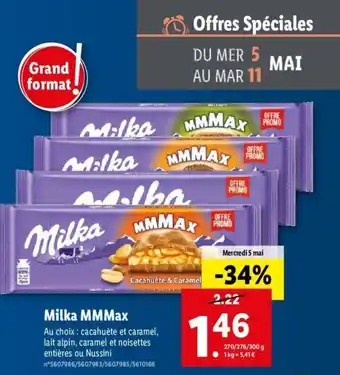 Lidl Milka mmmax offre