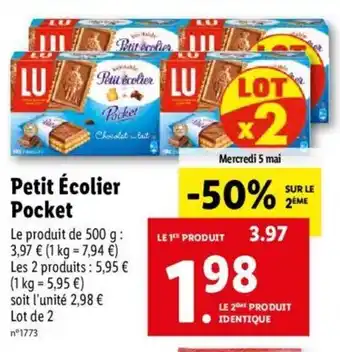 Lidl Petit écolier pocket offre
