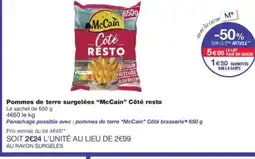 Monoprix MCCAIN Pommes de terre surgelées Côté resto offre