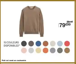 Monoprix Pull col rond en cachemire offre
