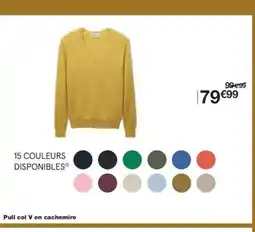 Monoprix Pull col V en cachemire offre