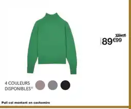 Monoprix Pull col montant en cachemire offre