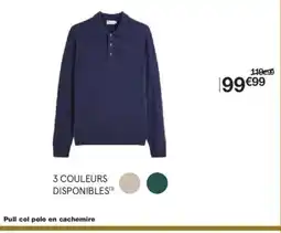 Monoprix Pull col polo en cachemire offre