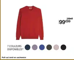 Monoprix Pull col rond en cachemire offre