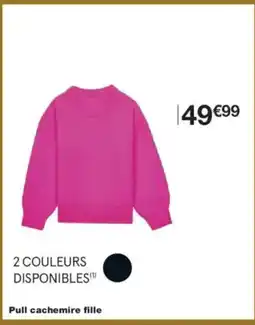 Monoprix Pull cachemire fille offre