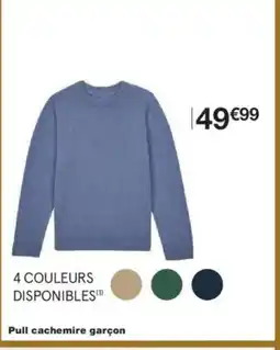 Monoprix Pull cachemire garçon offre