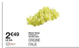 Monoprix Raisin blanc offre