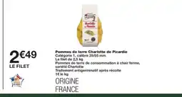 Monoprix Pommes de terre Charlotte de Picardie offre