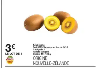 Monoprix Kiwi jaune offre