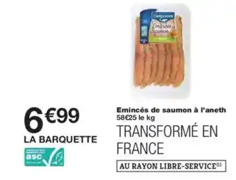 Monoprix Emincés de saumon à l'aneth offre
