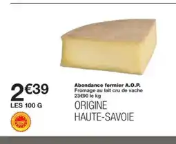 Monoprix Abondance fermier A.O.P. offre