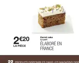 Monoprix Carrot cake offre