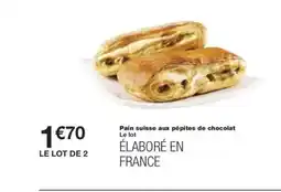 Monoprix Pain suisse aux pépites de chocolat offre