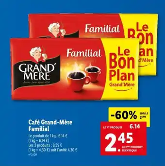 Lidl Café grand-mère familial offre