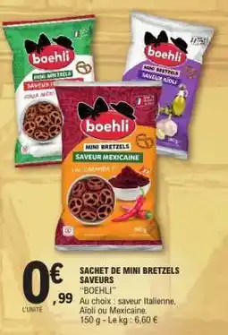 E.Leclerc Sachet de Mini Bretzels Saveurs offre
